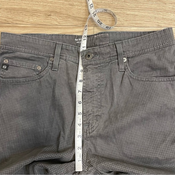 AG Adriano Goldschmeid The Everett Gray Herringbone Slim Straight Jeans - Picture 8 of 11